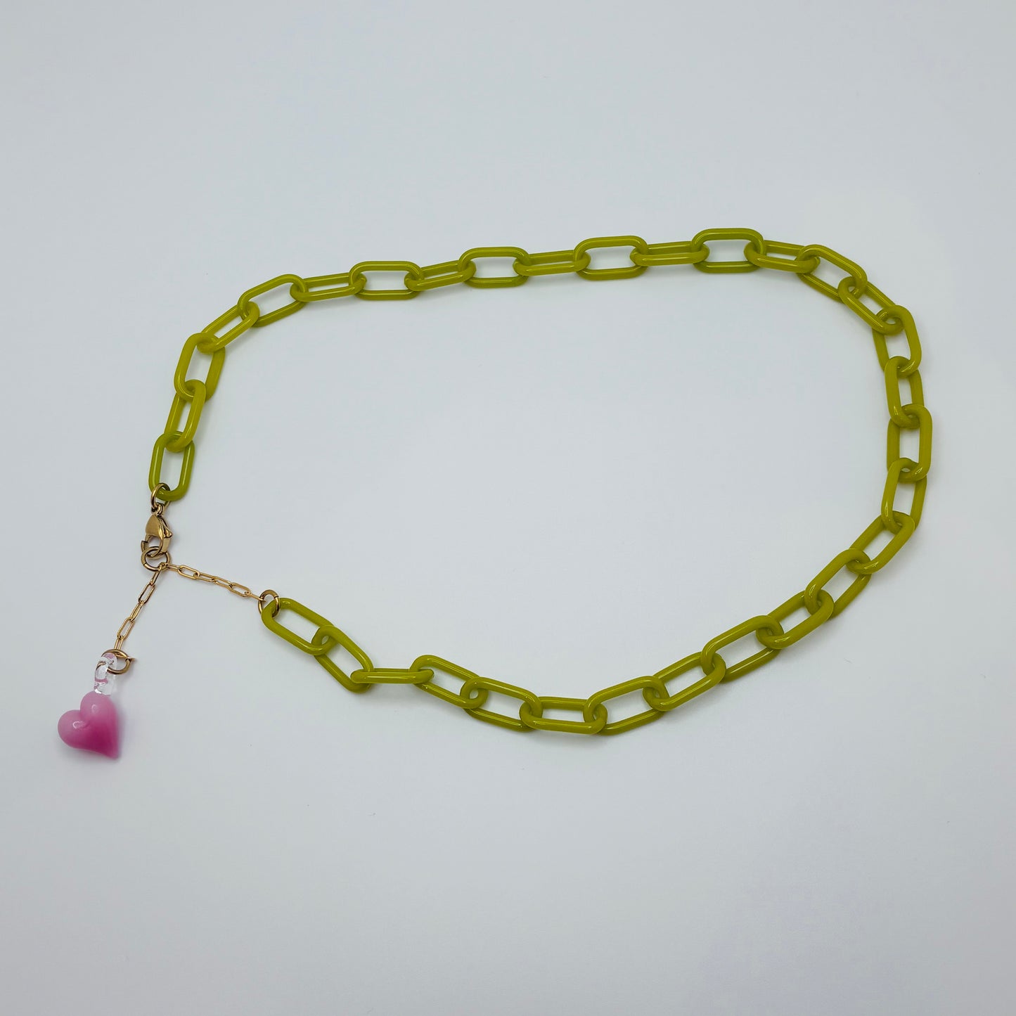 Baby Chain Necklace - Olive