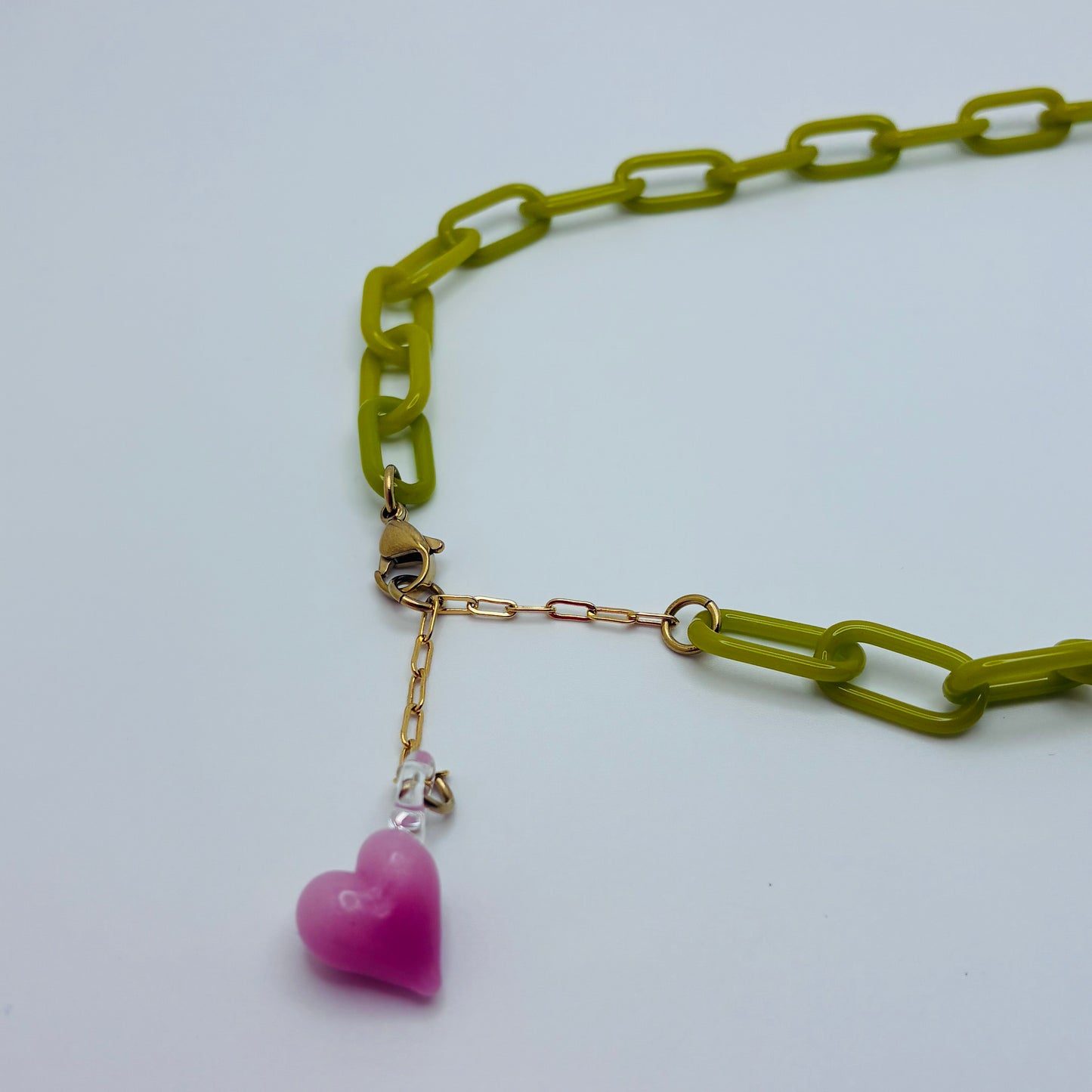 Baby Chain Necklace - Olive