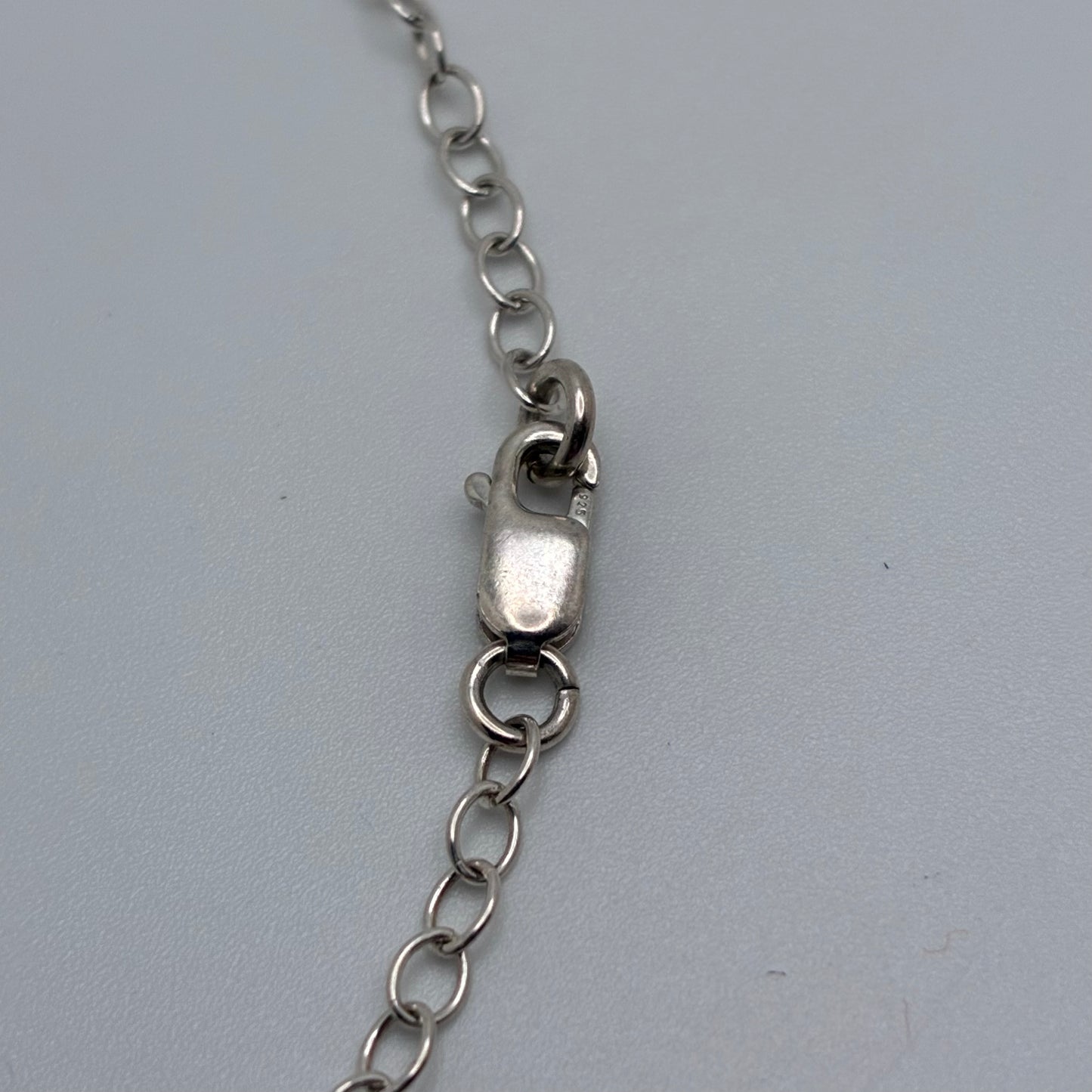 Blue Chalcedony Triangle Pendant