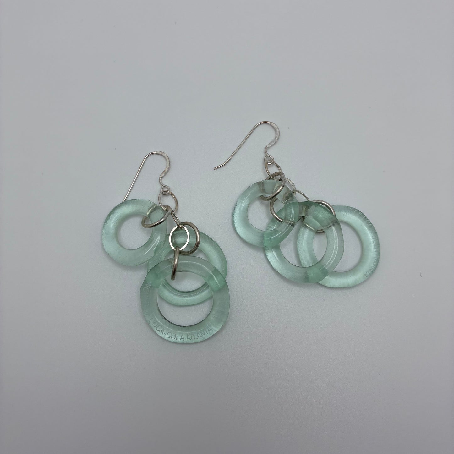 Recycled Glass Chandelier Earrings