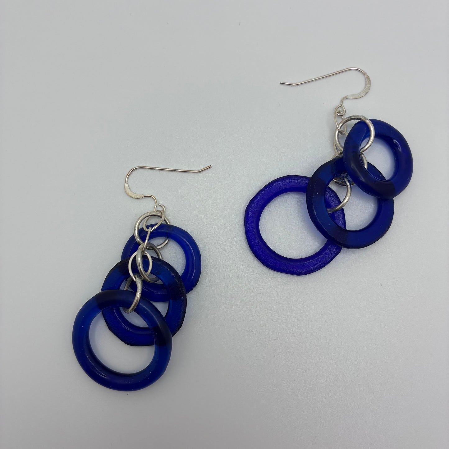 Recycled Glass Chandelier Earrings