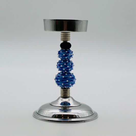 52 - Blue Candle Holder