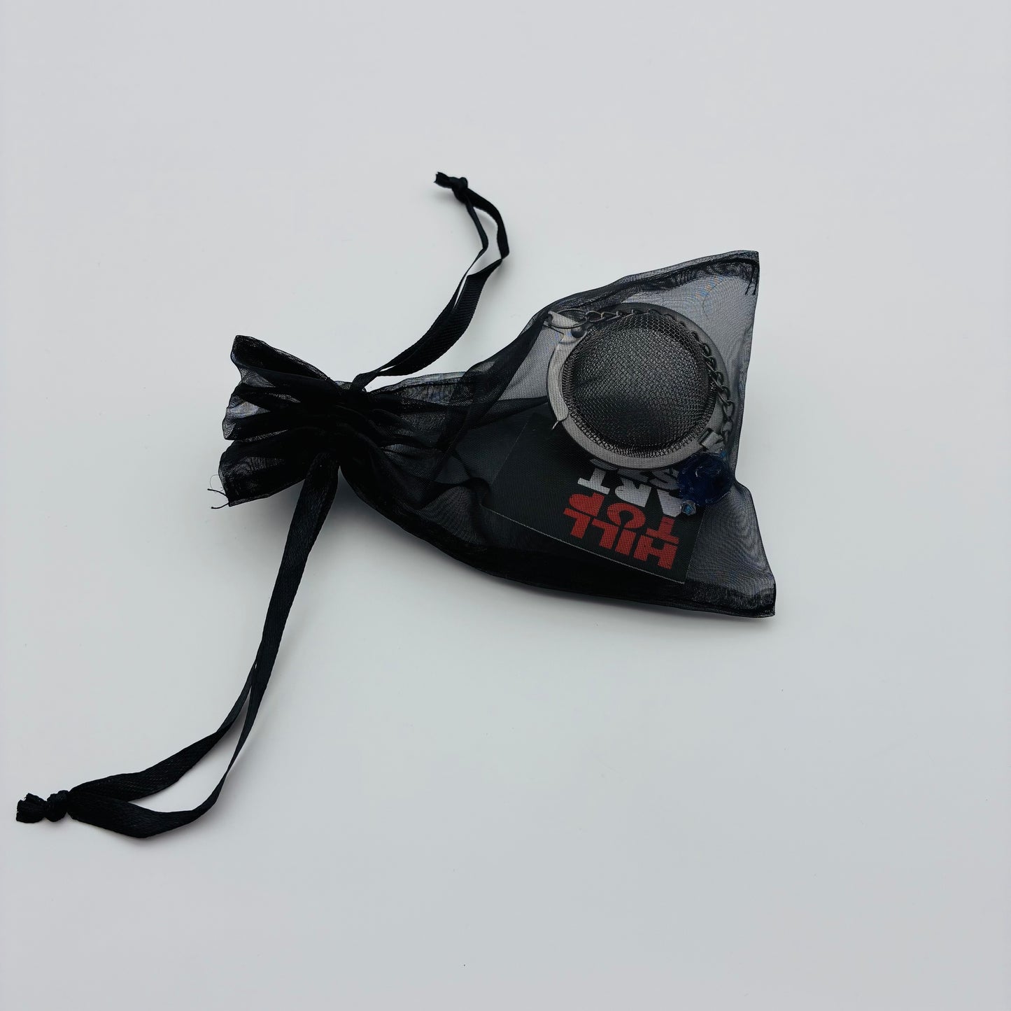 97 - White & Amber Bead Tea Infuser