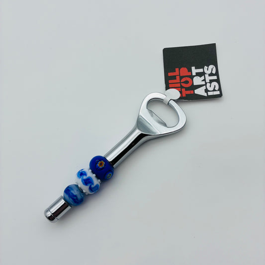 55 - Blue Murrine Bottle Opener