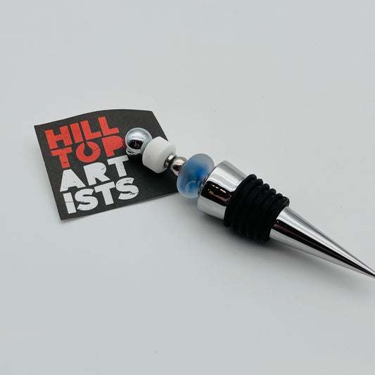 57 - White & Clear Wine Stopper