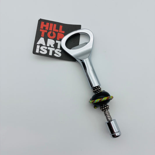 58 - Red & Yellow Twisty Wrap Bottle Opener