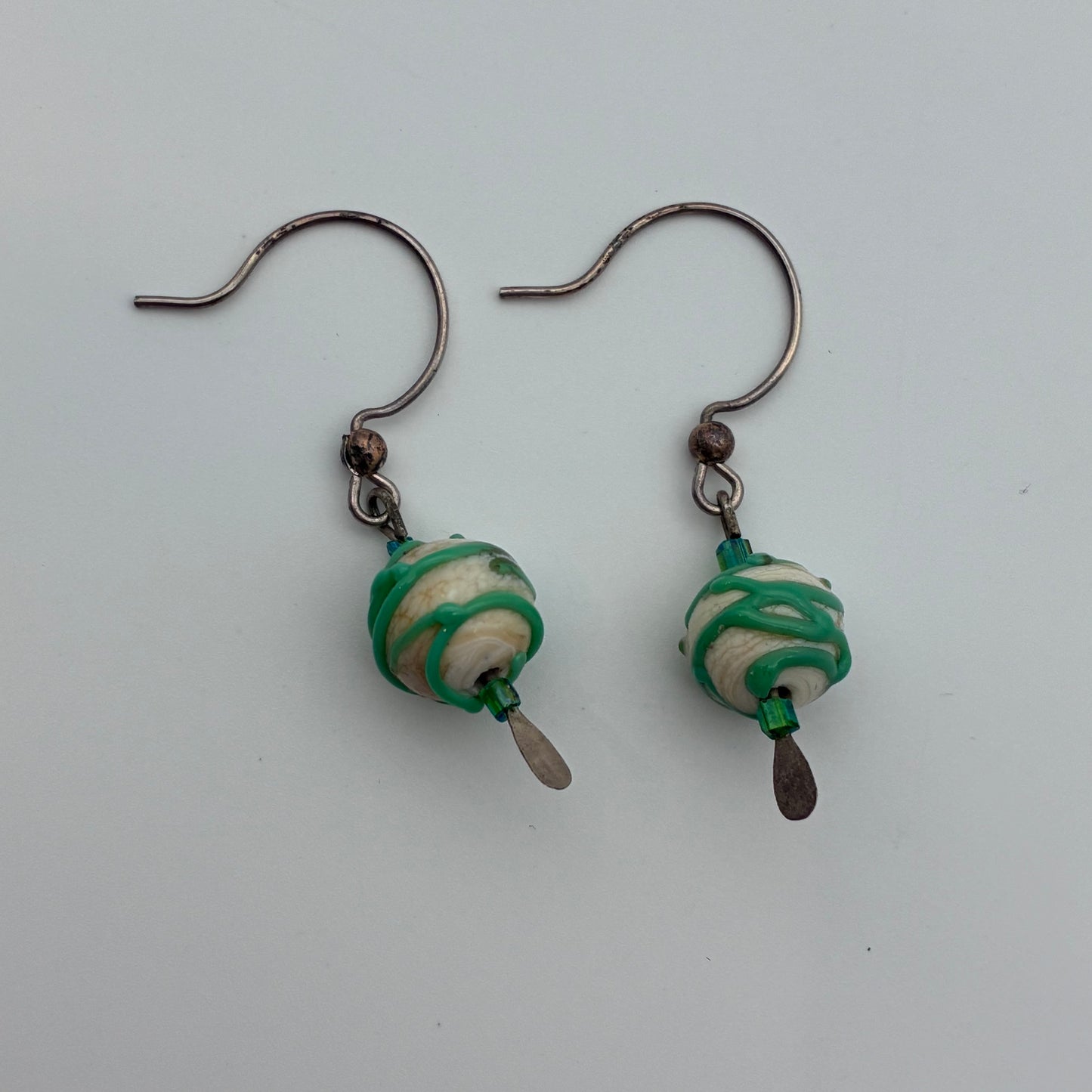 105 - Green Wrap Earrings