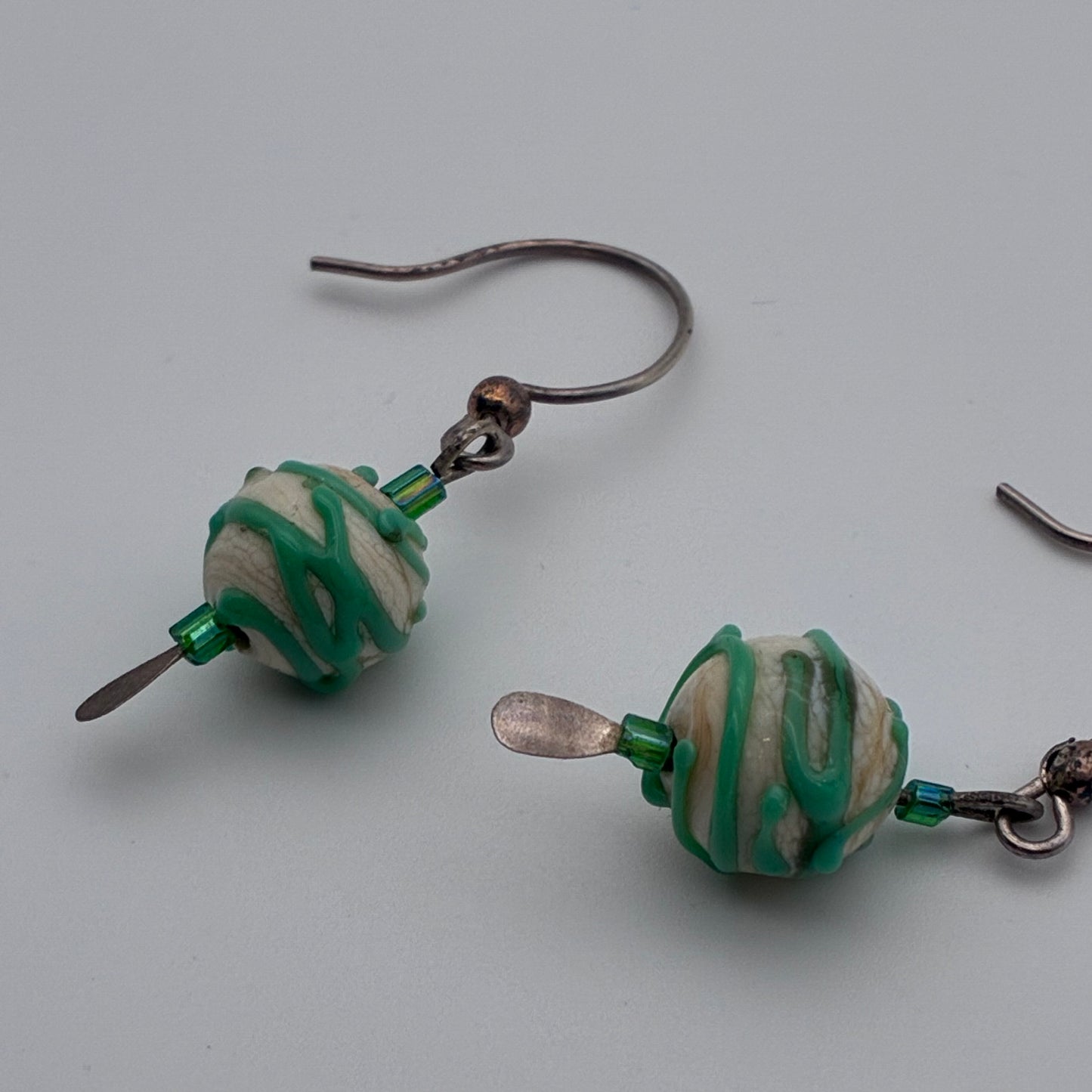 105 - Green Wrap Earrings