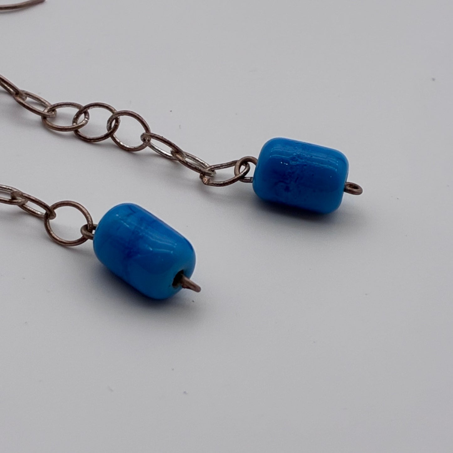 111 - Blue Bead Earrings
