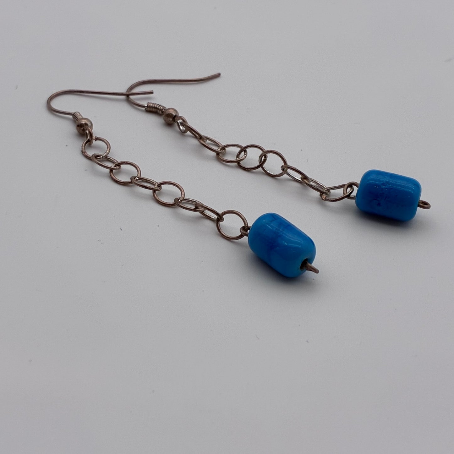 111 - Blue Bead Earrings
