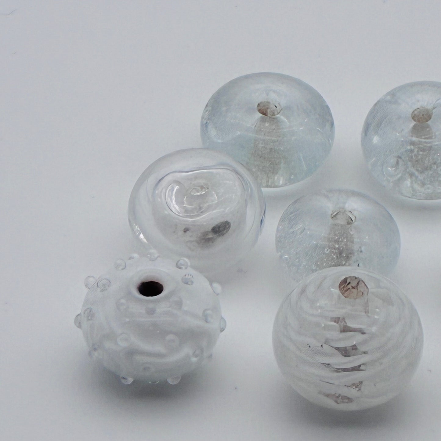 69 - White & Clear Beads