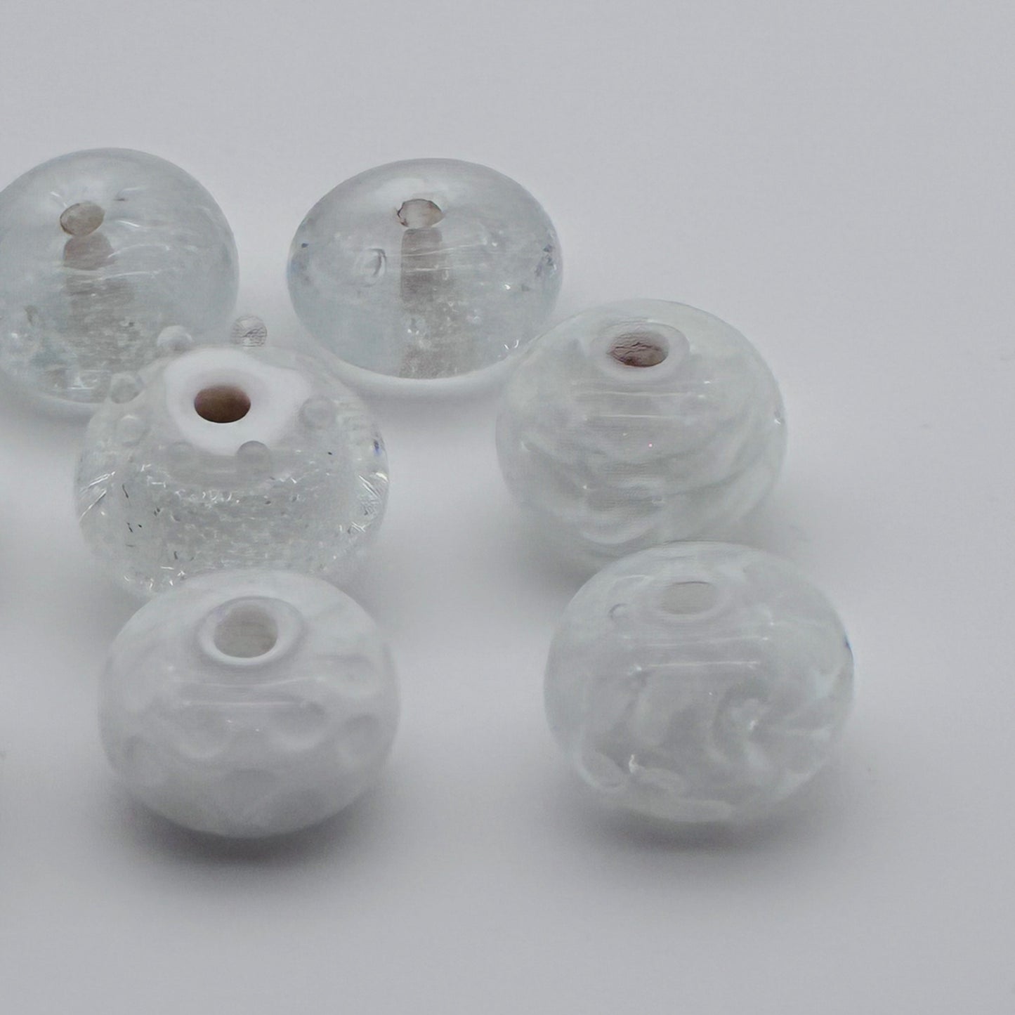 69 - White & Clear Beads