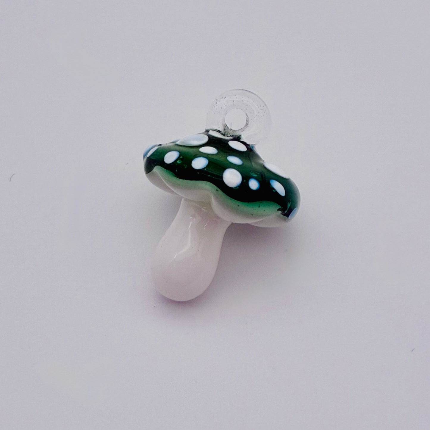 114 - Green Mushroom Pendant