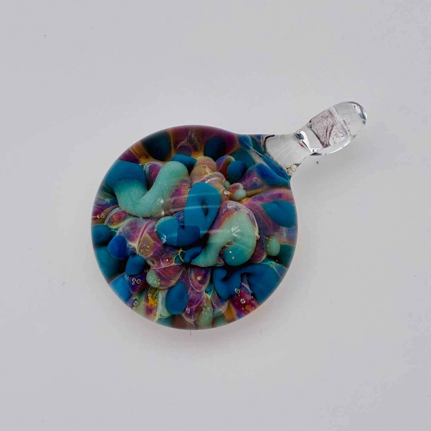 118 - Blue Implosion Pendant