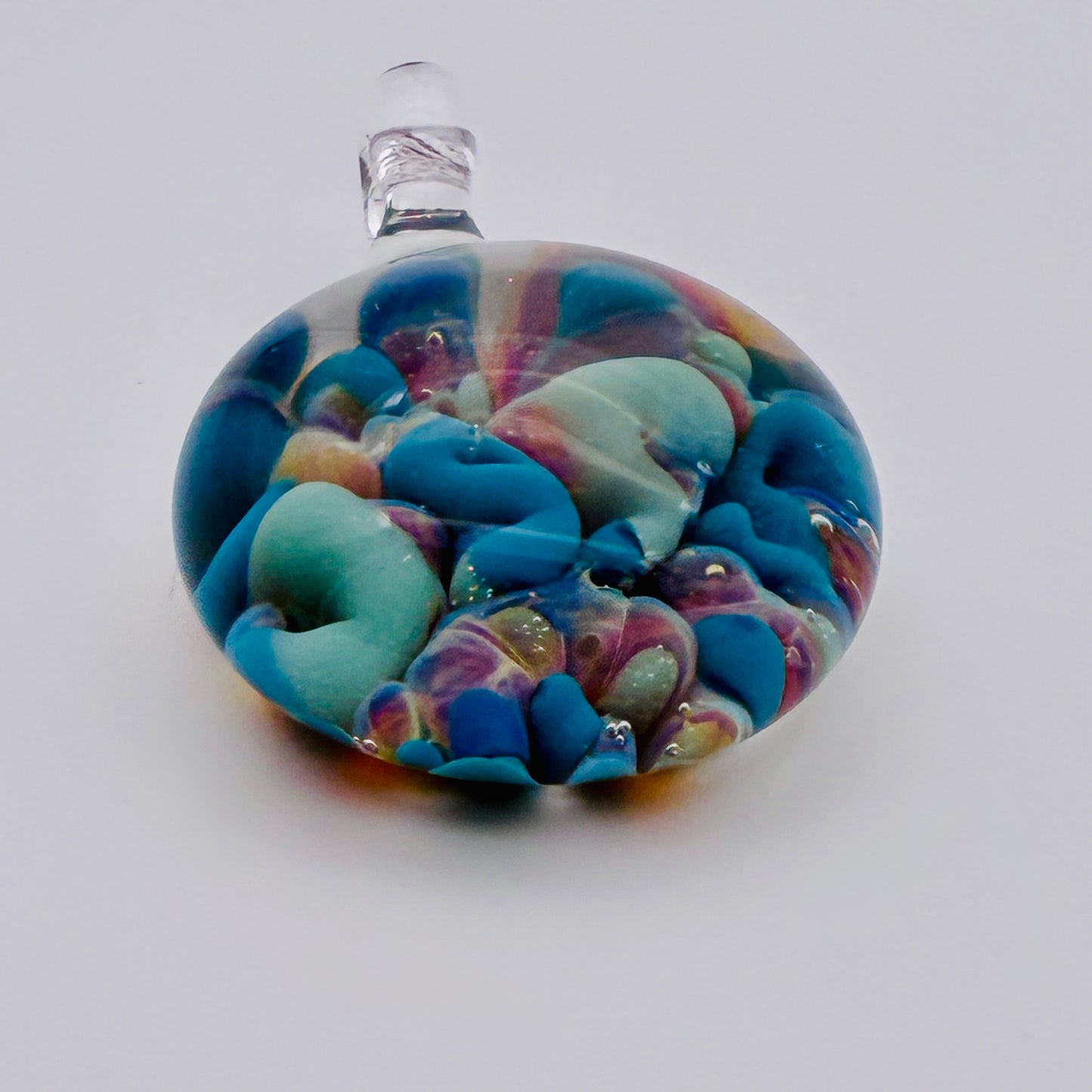 118 - Blue Implosion Pendant