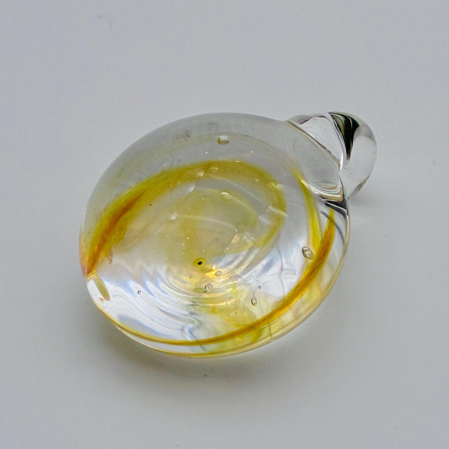 121 - Yellow Spiral Pendant