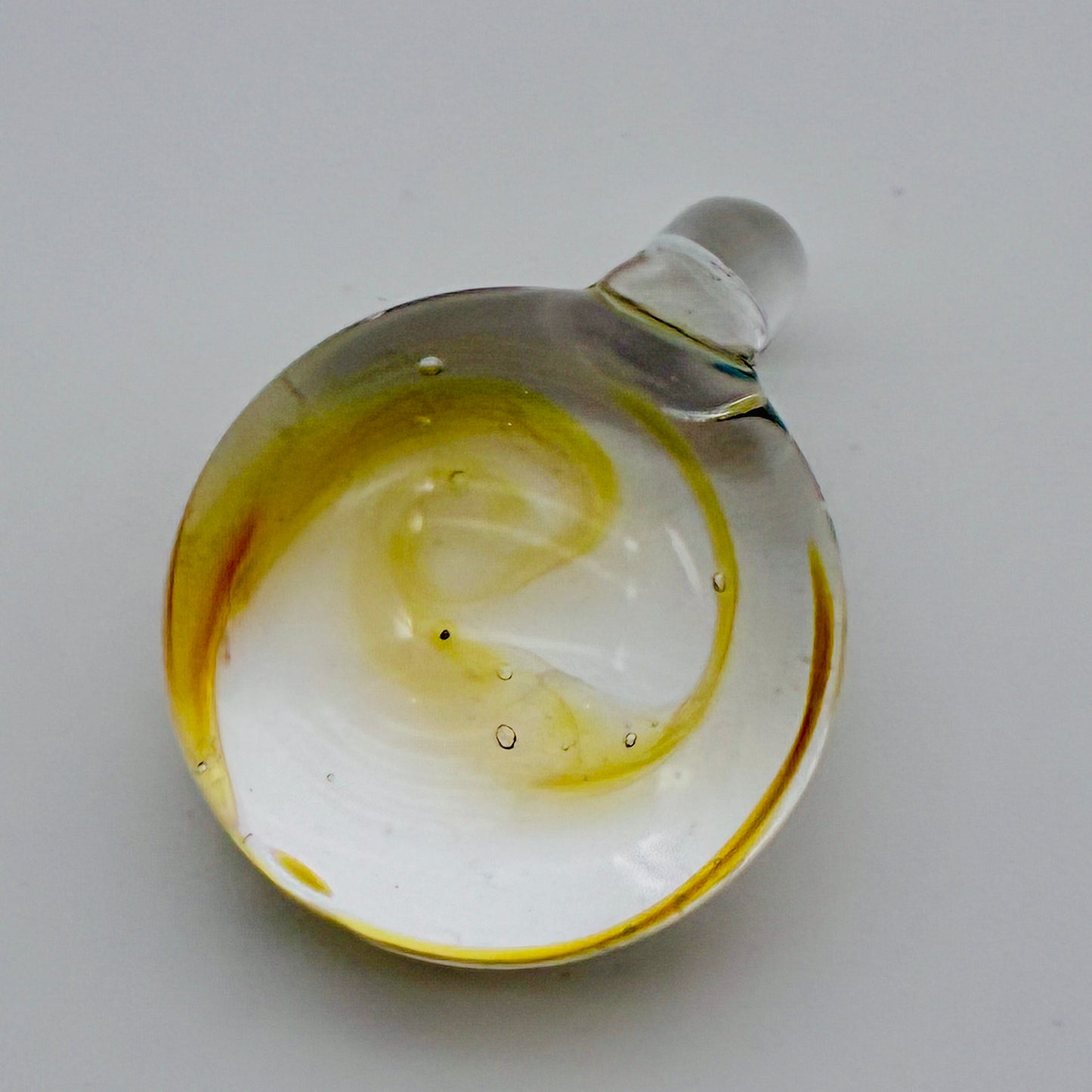 121 - Yellow Spiral Pendant