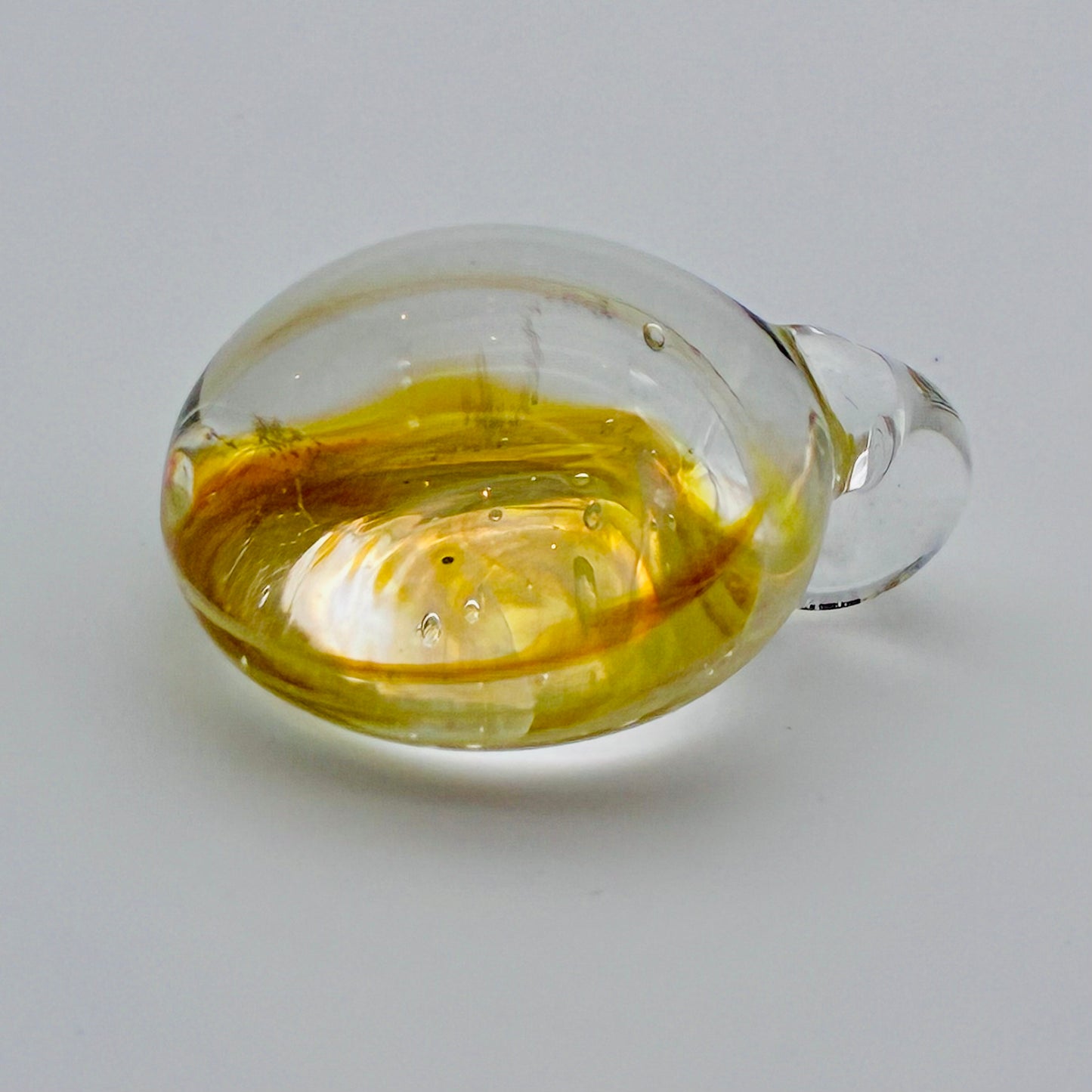 121 - Yellow Spiral Pendant