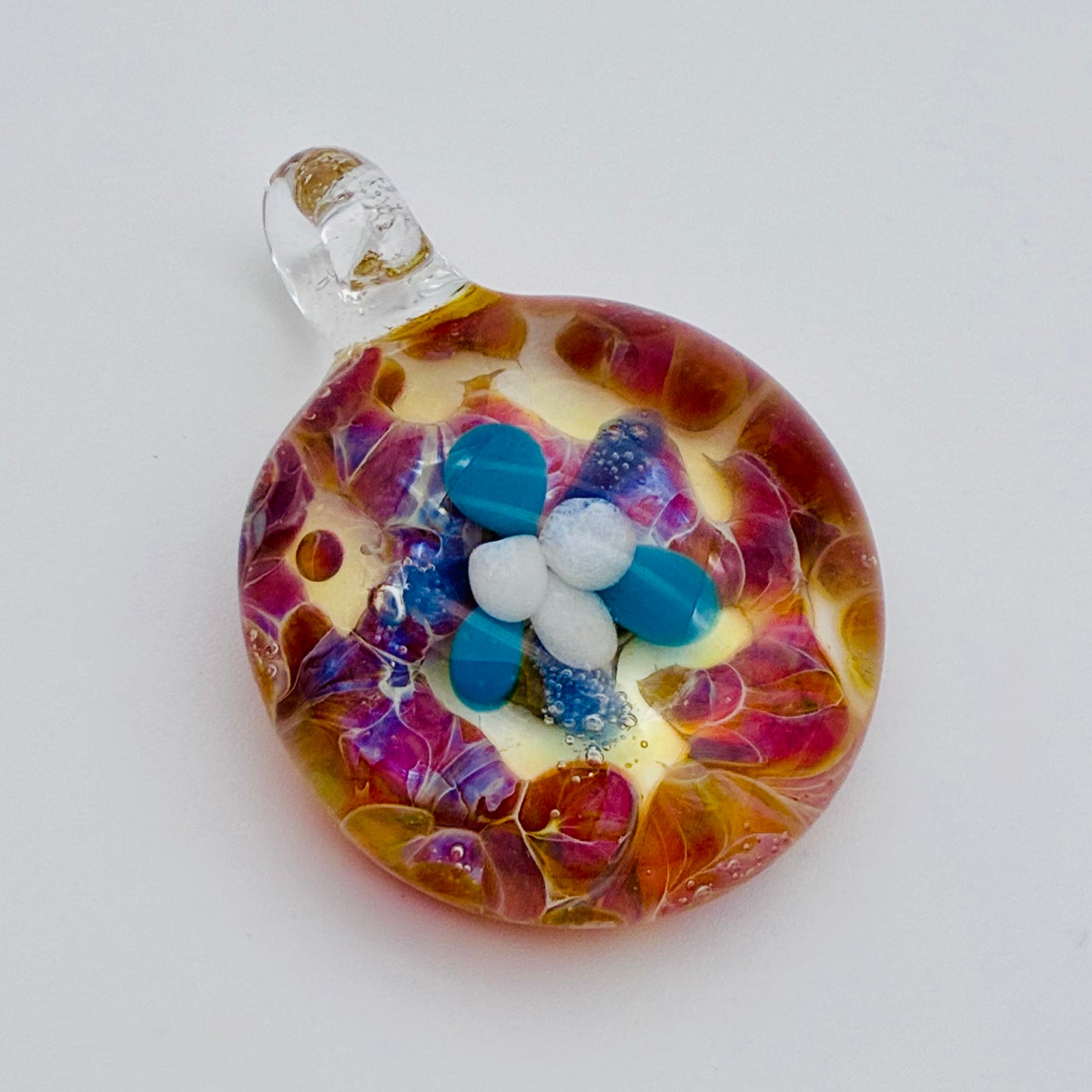 126 - Purple Dot Implosion Pendant