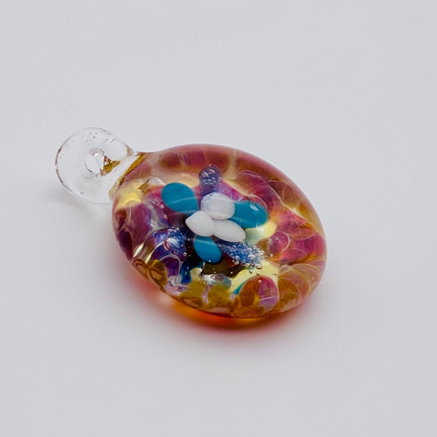 126 - Purple Dot Implosion Pendant