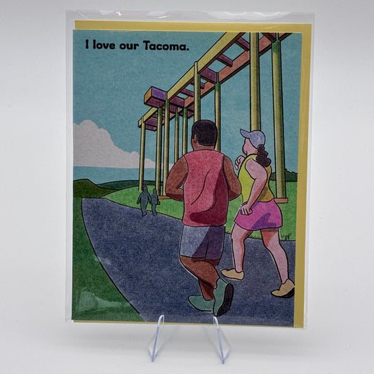 “I love our Tacoma” card