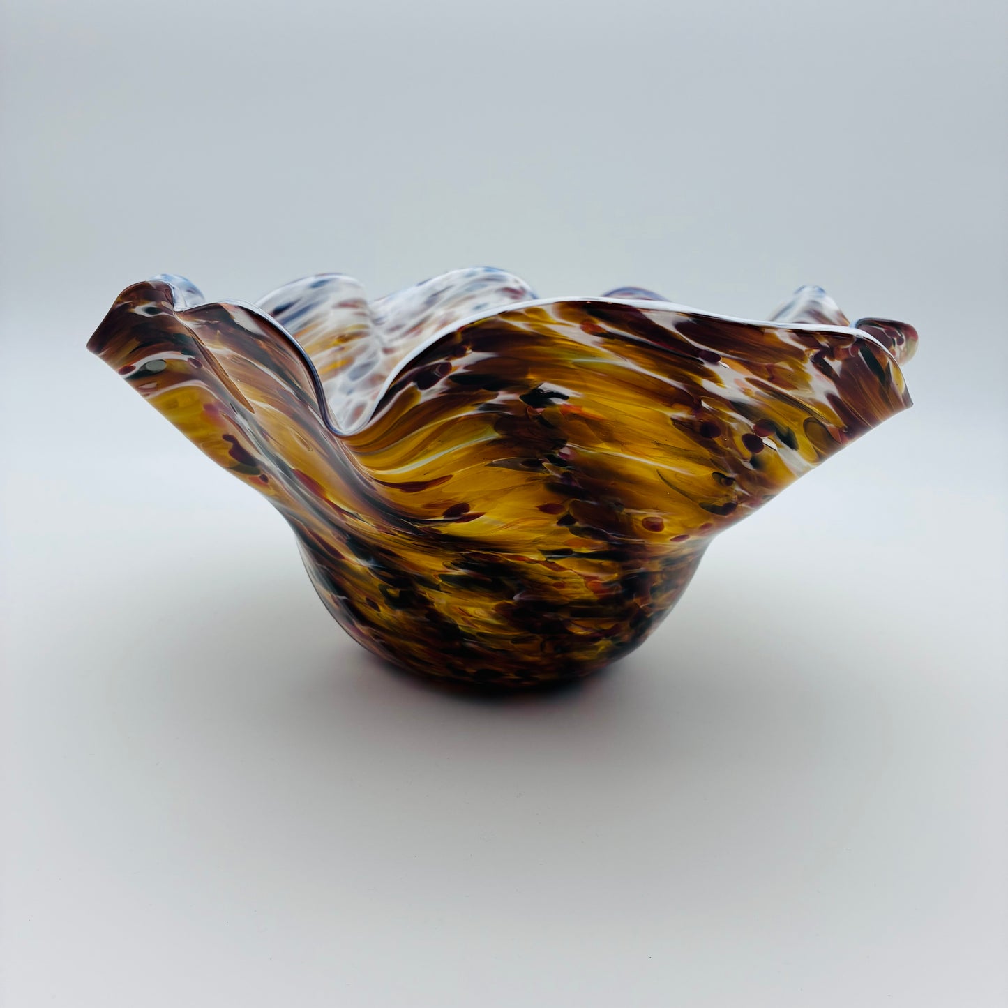 167 - Brown Wavy Bowl