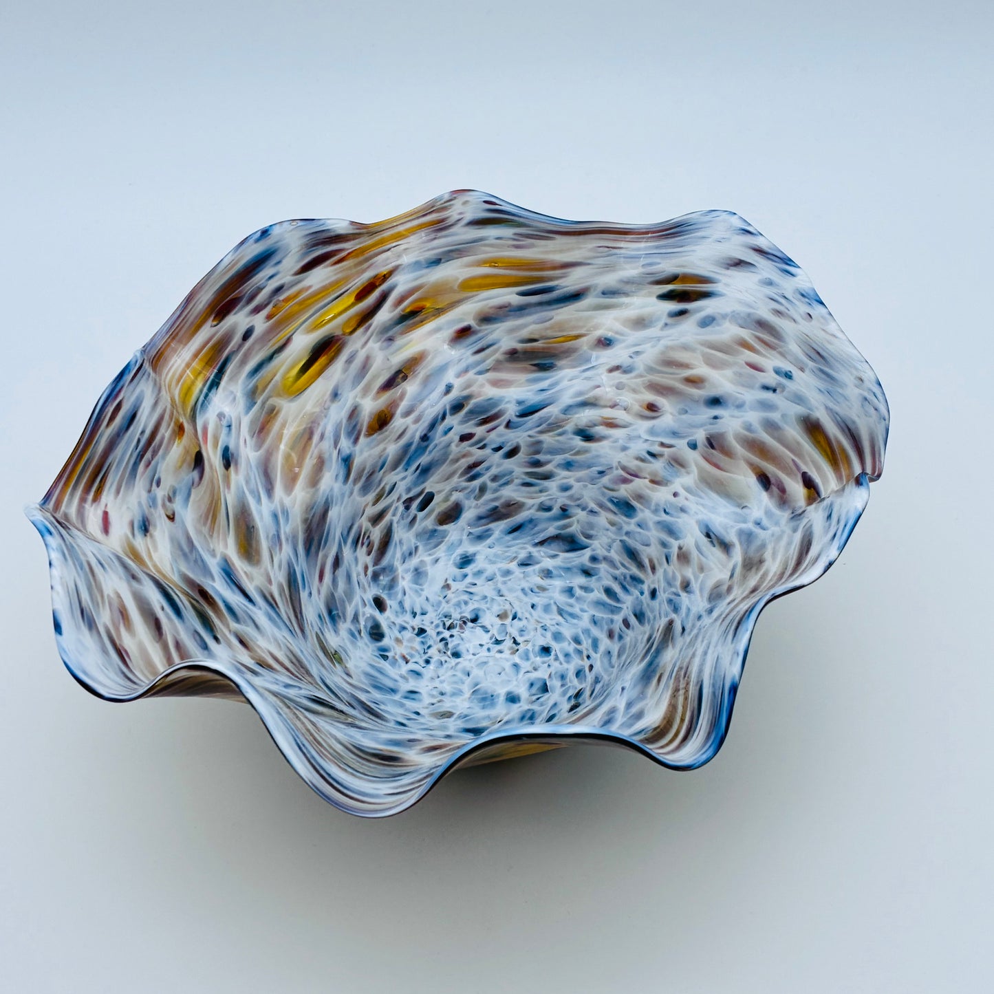 167 - Brown Wavy Bowl