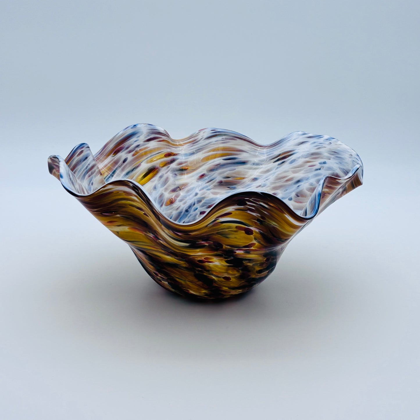 167 - Brown Wavy Bowl