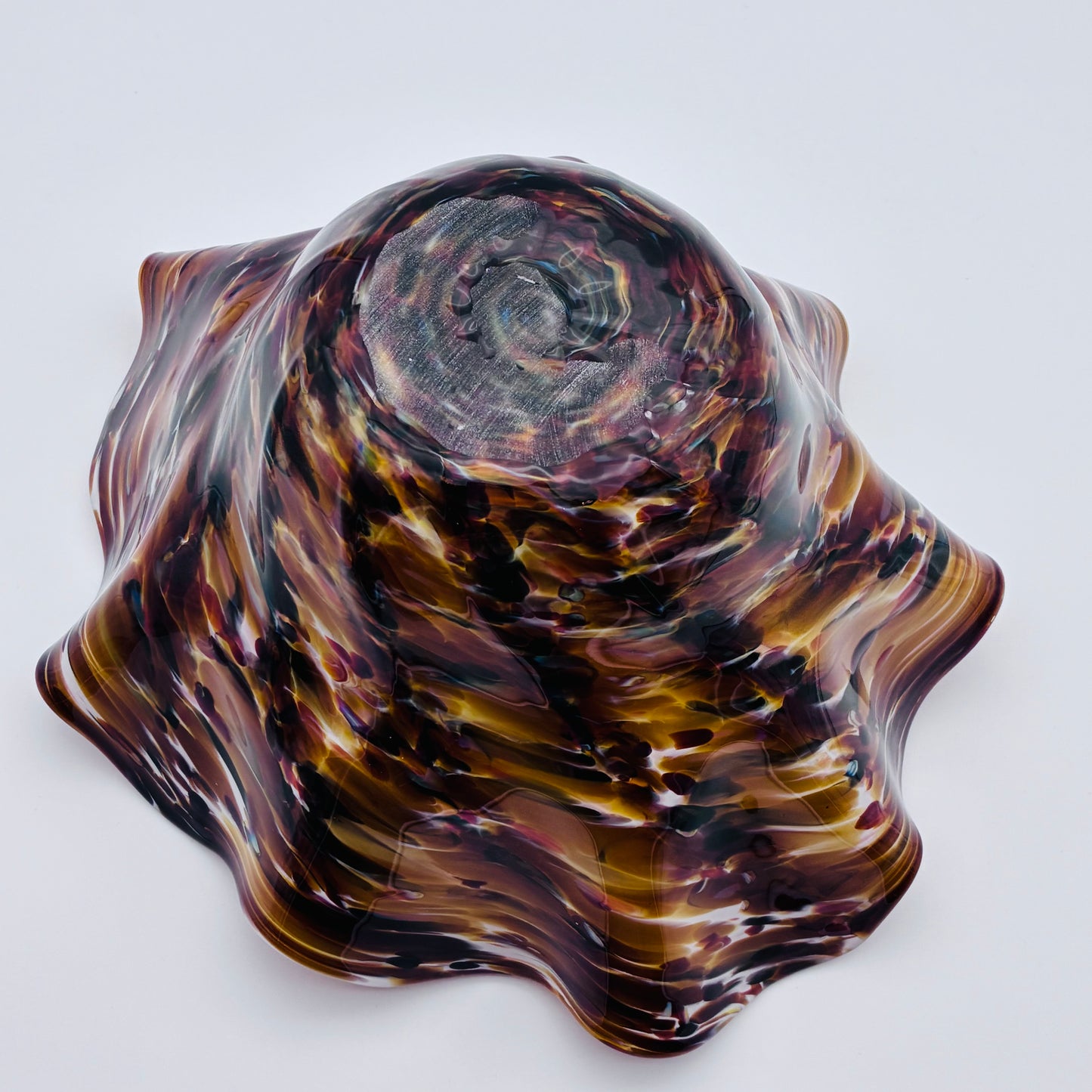 167 - Brown Wavy Bowl