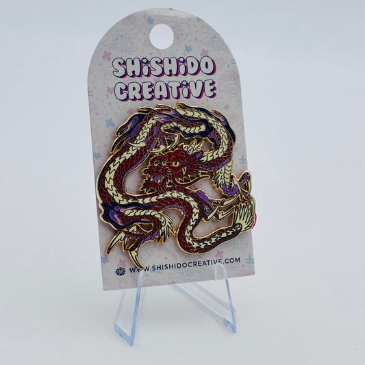 Japanese Dragon Yokai Pin