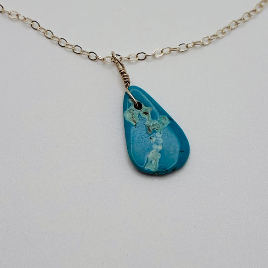 Drop of Rain Necklace - Sterling Silver