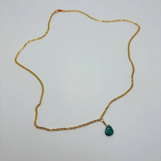 Drop of Rain Necklace - Gold