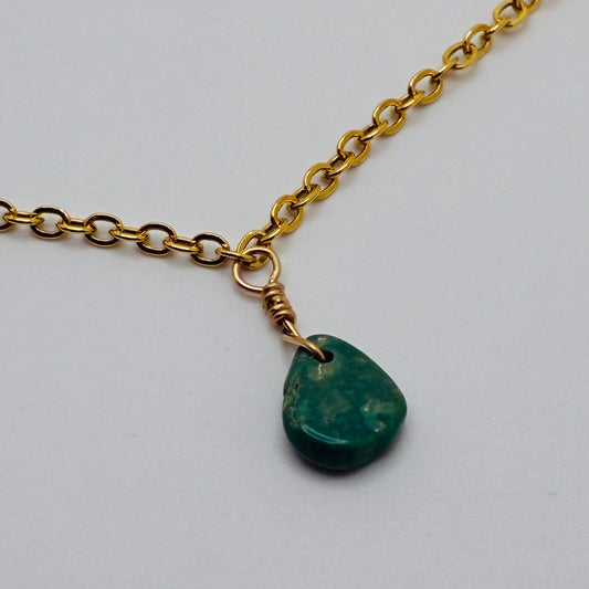 Drop of Rain Necklace - Gold