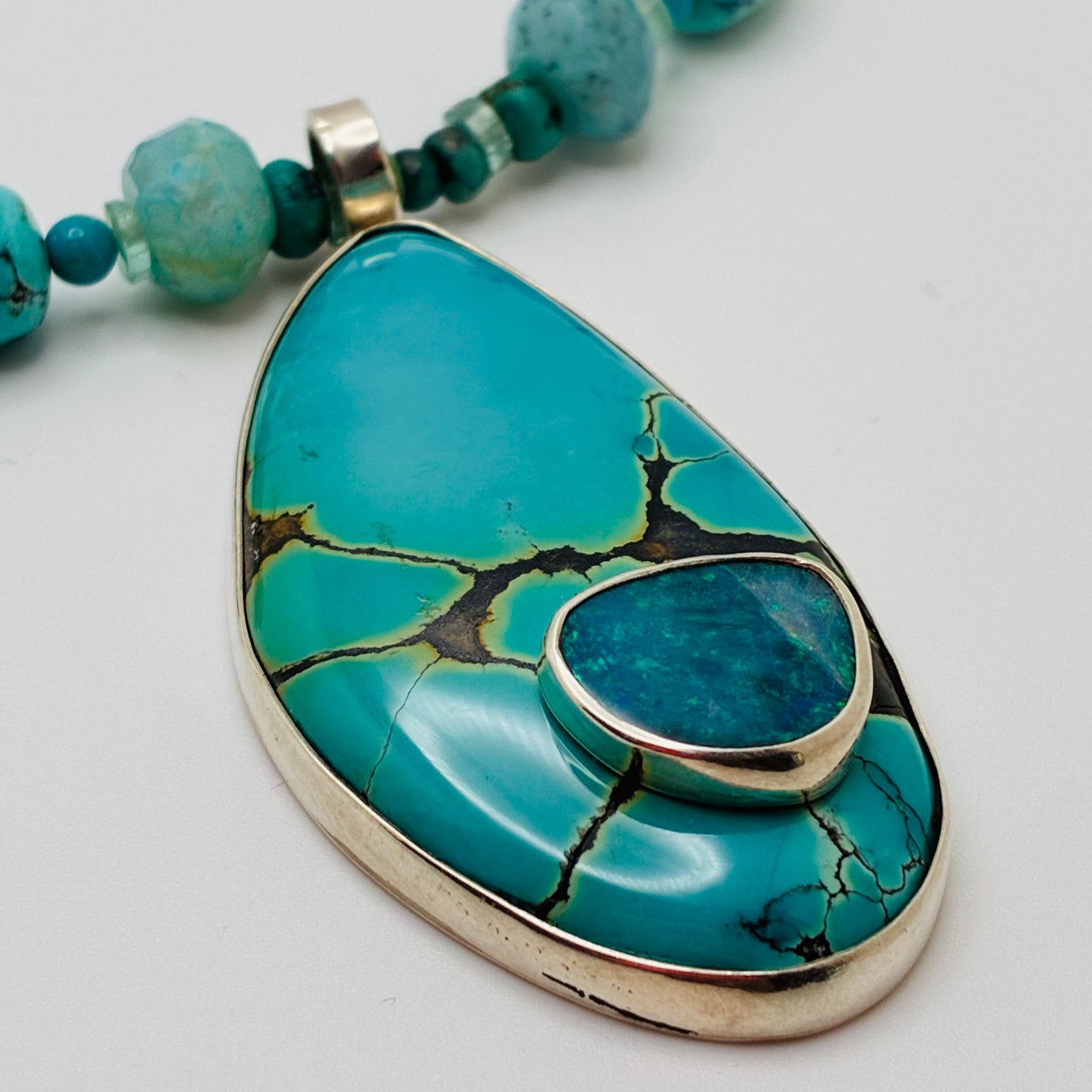 Turquoise + Australian Opal Necklace