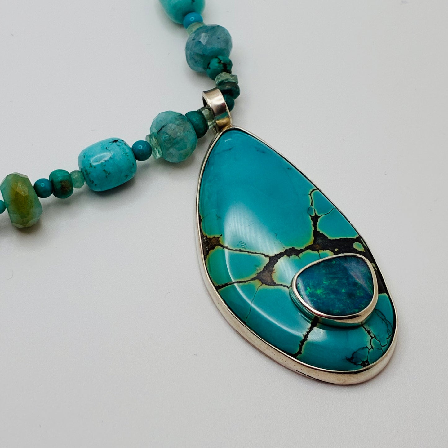 Turquoise + Australian Opal Necklace