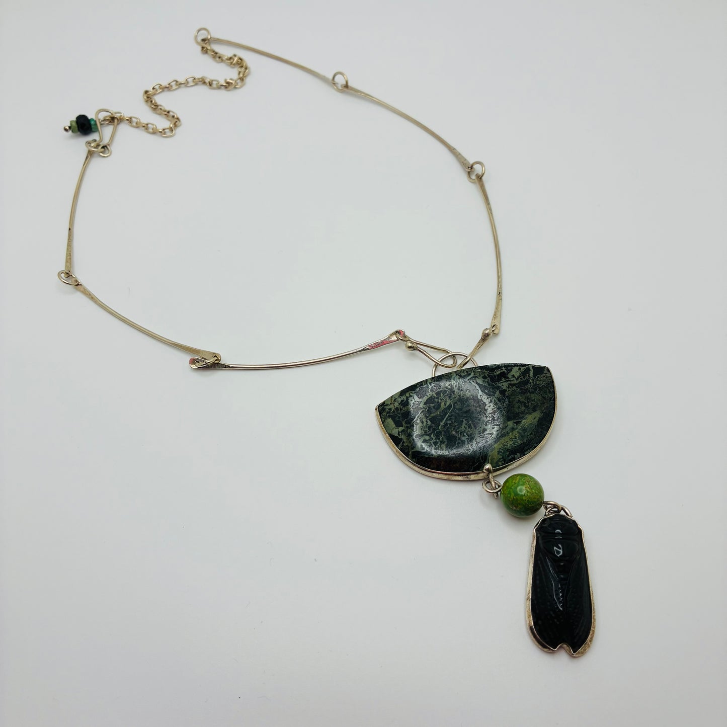 Black Beetle Necklace