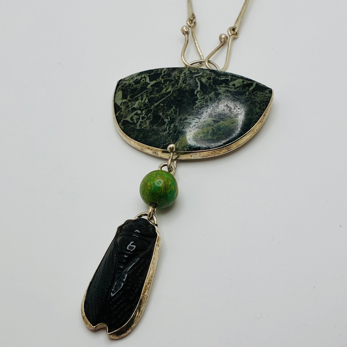 Black Beetle Necklace