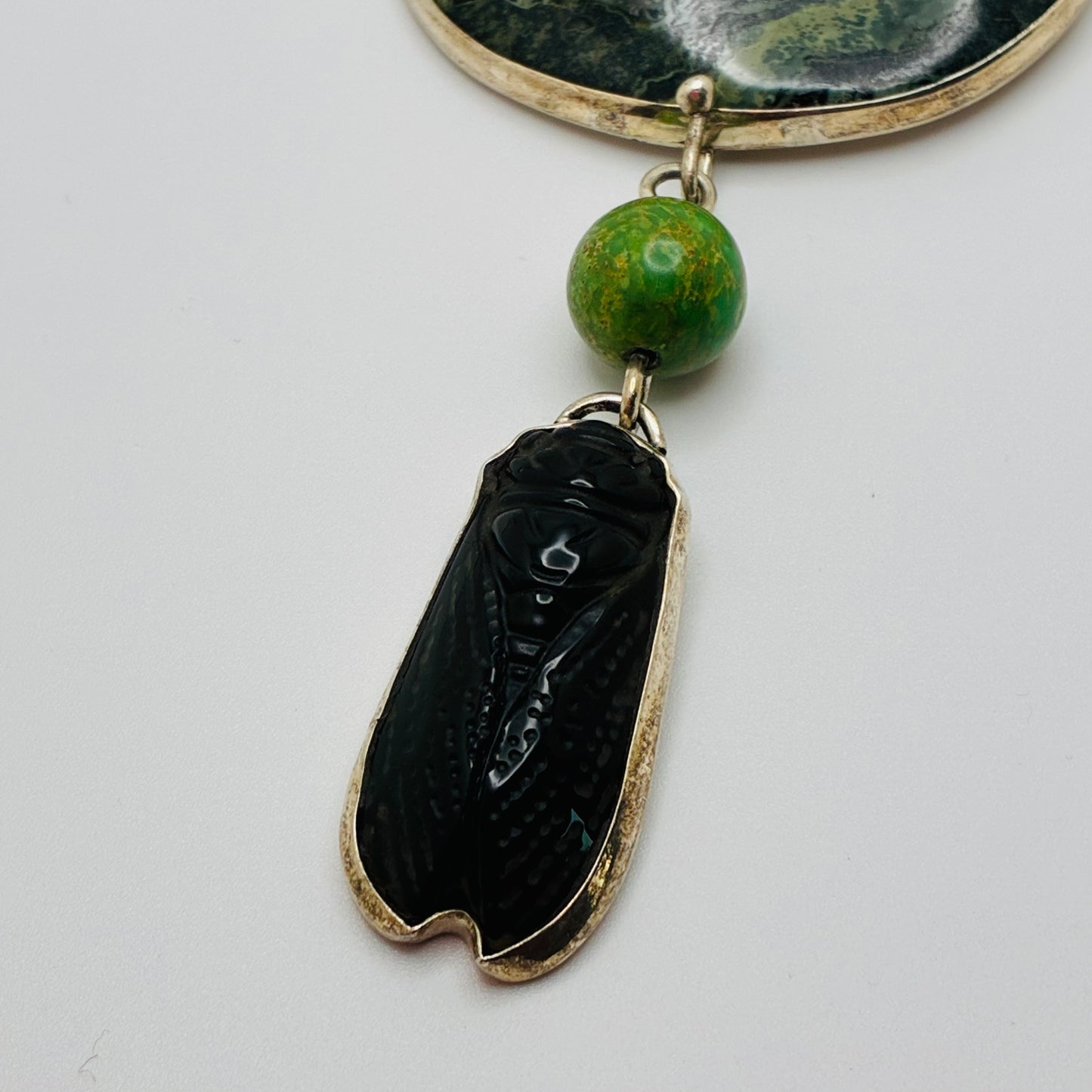 Black Beetle Necklace