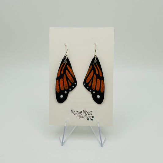 Enamel "Monarch" Earrings