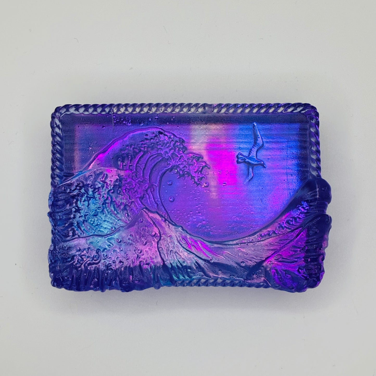 Glass Wave Paperweight