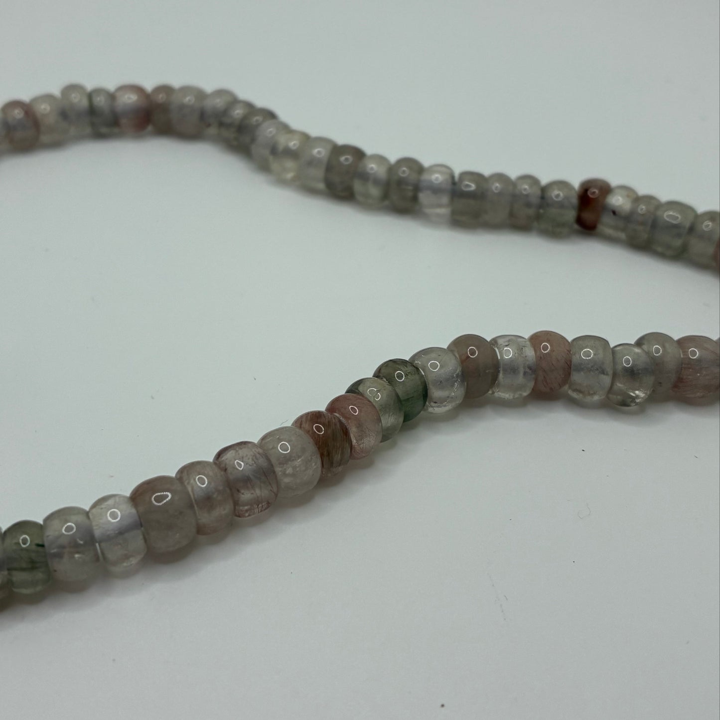 Cool Quartz on Silk Necklace