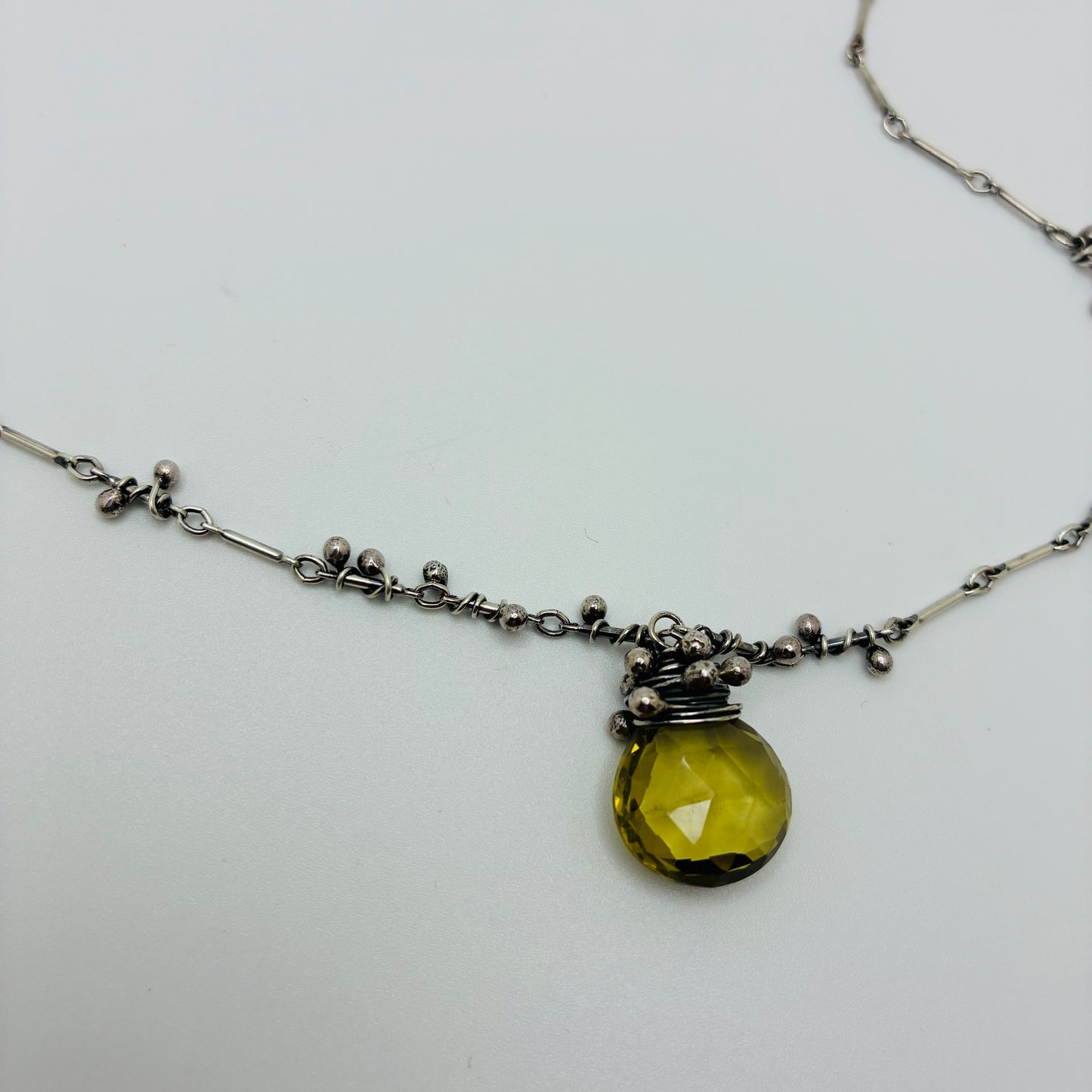 "Swarm" - Green Quartz Necklace