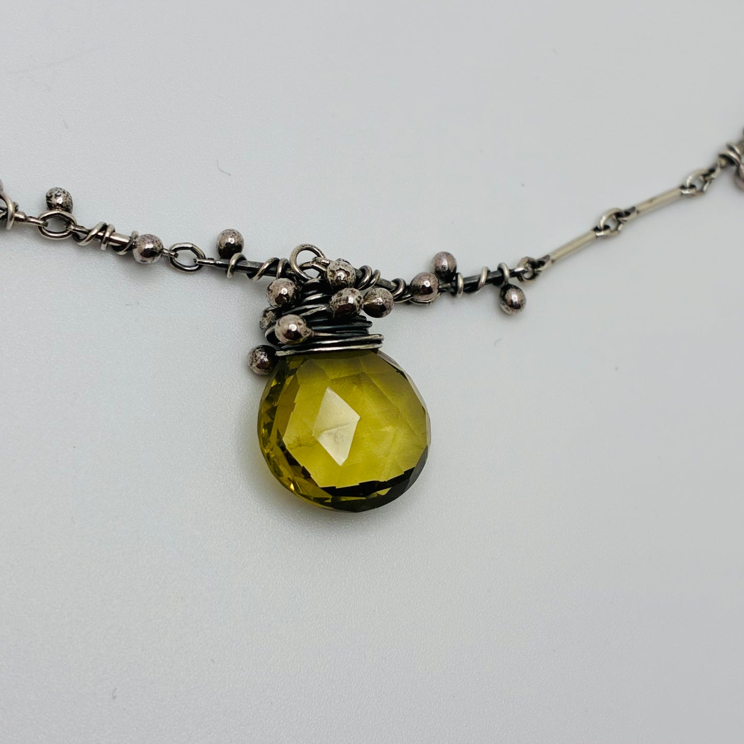 "Swarm" - Green Quartz Necklace