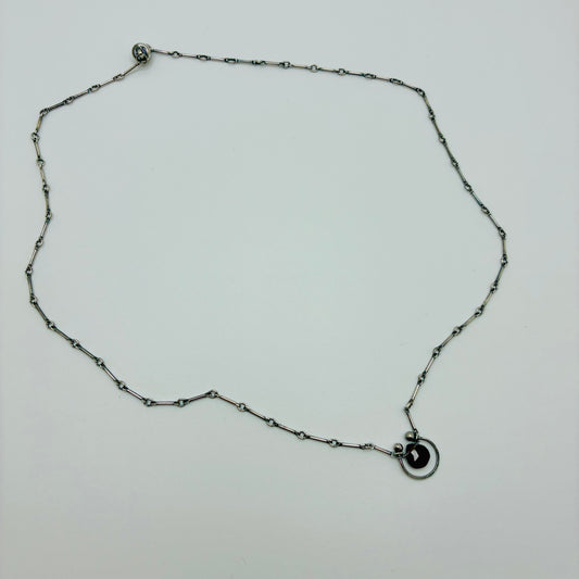 "HorseShoe" - Red Garnet Necklace