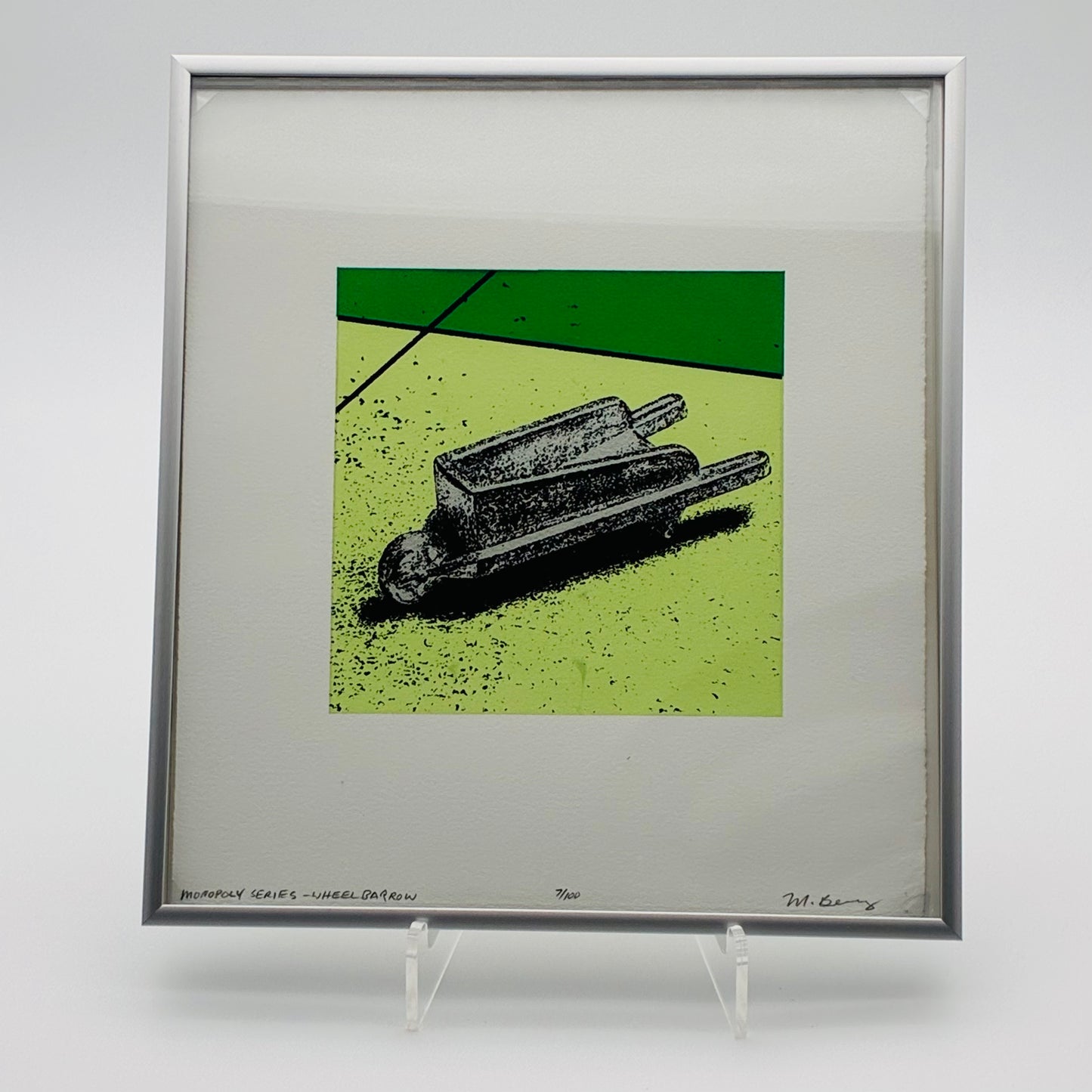 Monopoly Print - Wheelbarrow (Green)