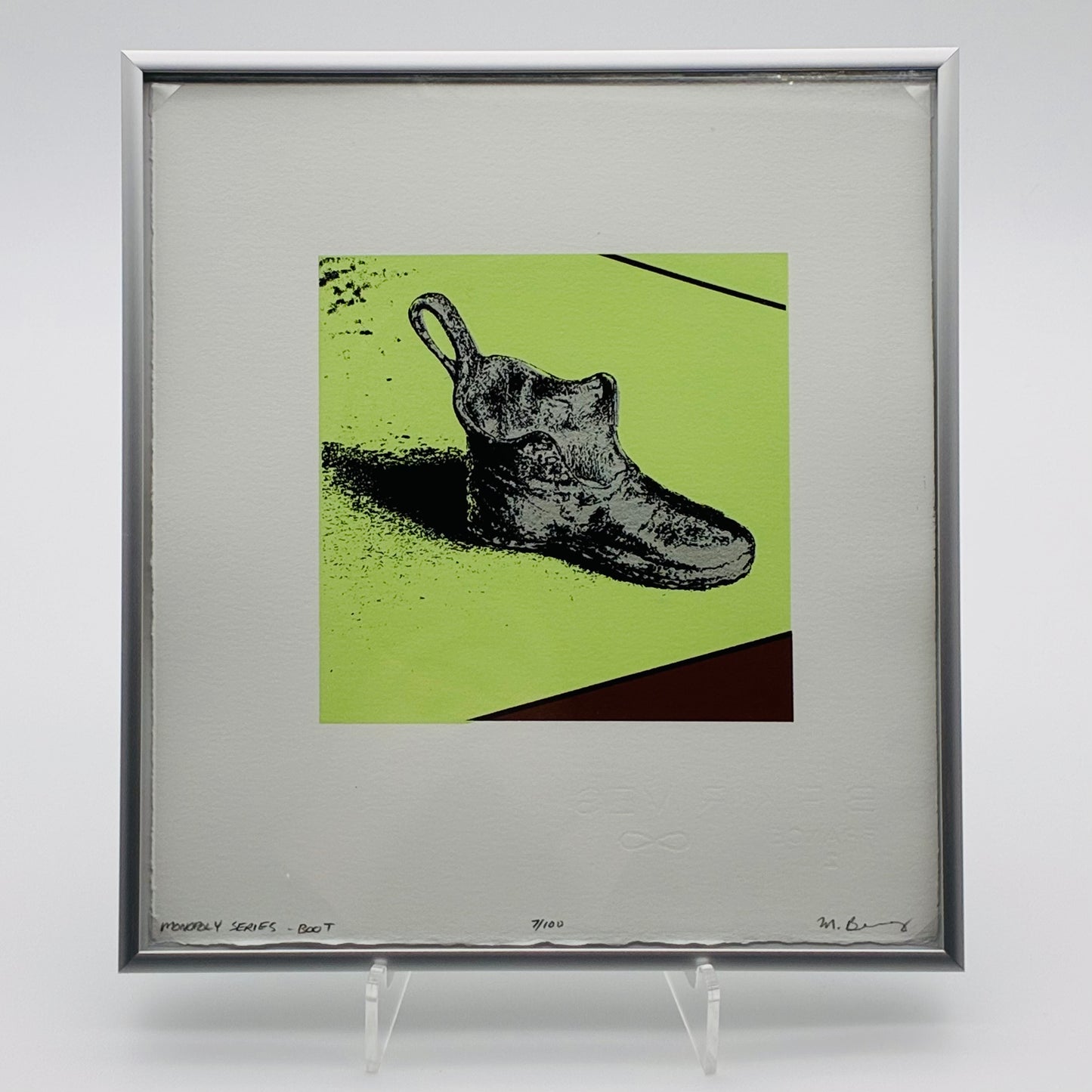 Monopoly Print - Boot (Brown)