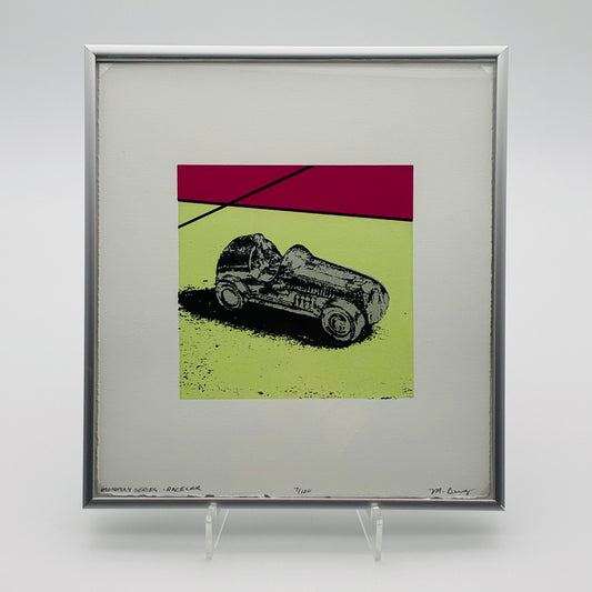 Monopoly Print - Race Car (Magenta)