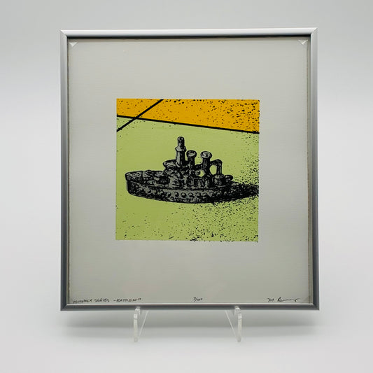 Monopoly Print - Battleship (Yellow)
