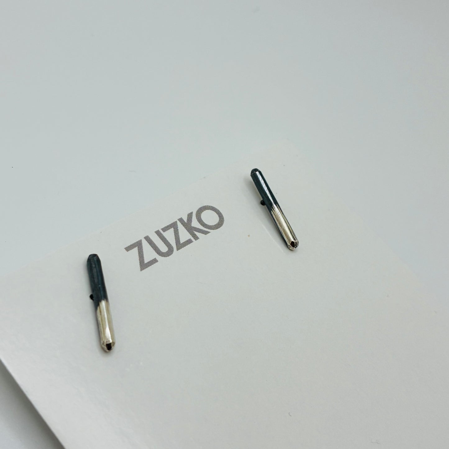 "Bar Stud" - Silver Earrings