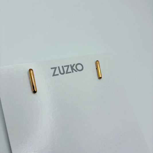 "Bar Stud" - Gold Earrings